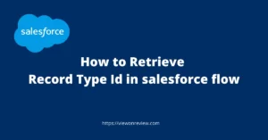 How to Retrieve Record Type Id in salesforce flow