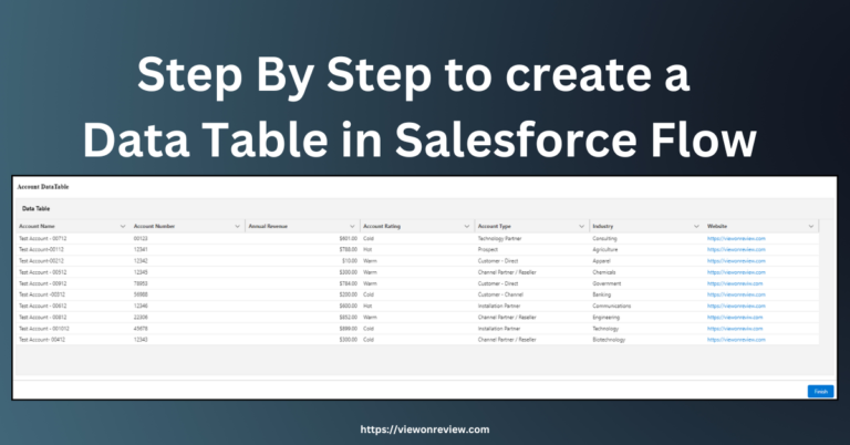 Create a Data Table in Flow