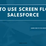 How to use screen flow in salesforce
