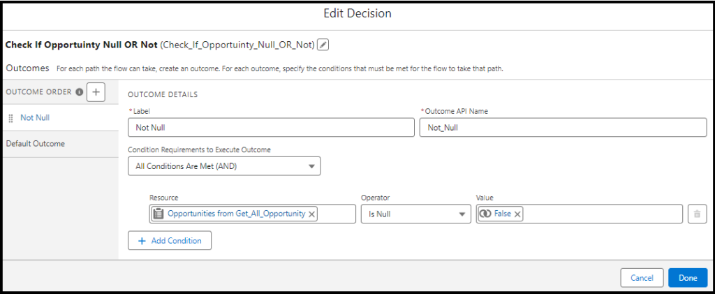 Flow Decision